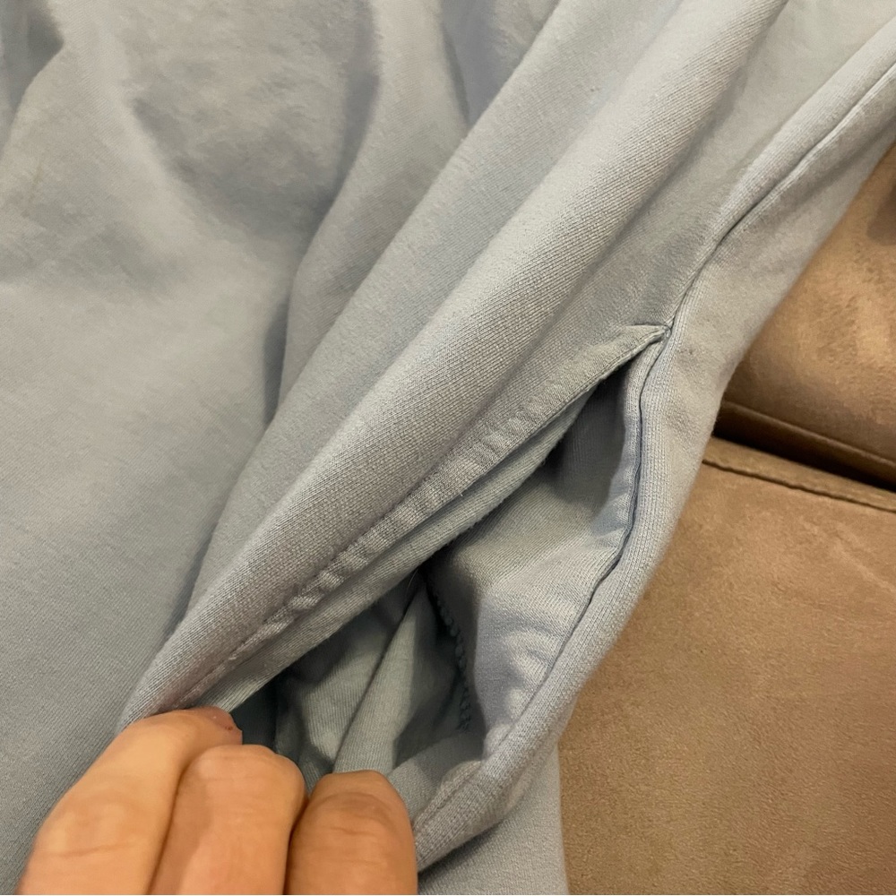THE DROP Iona Light Blue Hoodie Sweatshirt Dress - Picture 4 of 6